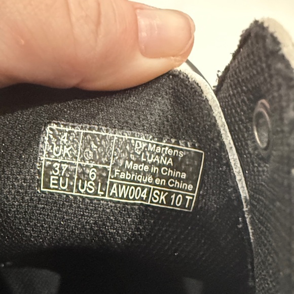 Dr. Martens White Leather Combat Boots - Picture 4 of 6